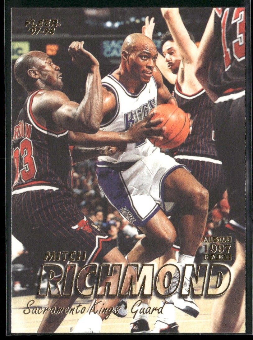Mitch Richmond Player Lot Bundle 10 Basketball Cards MR002 Kings back
