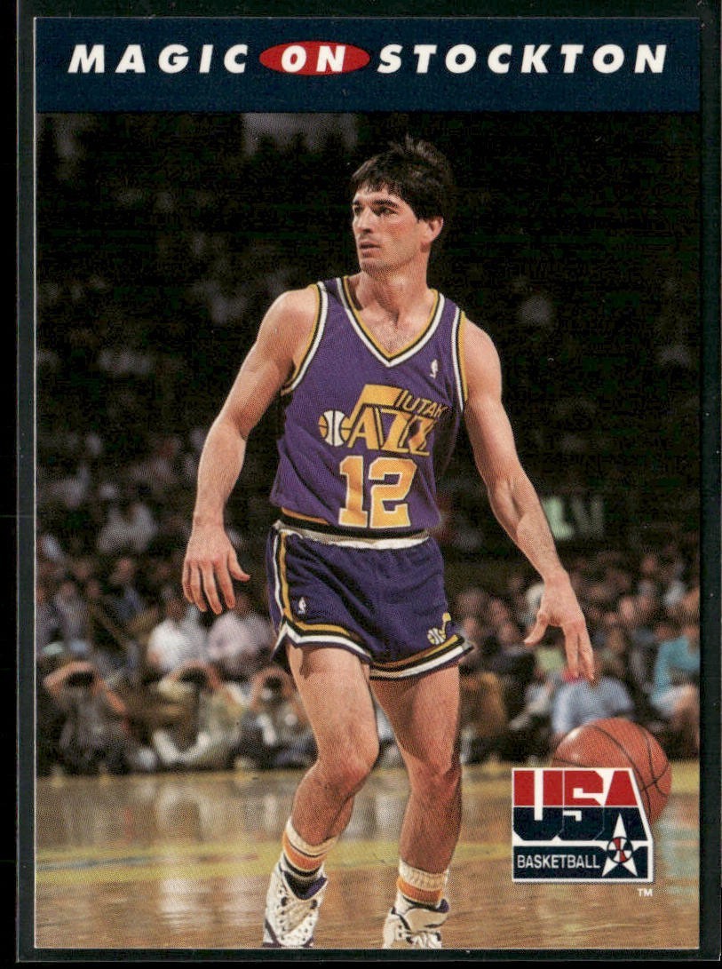 John Stockton Player Lot Bundle 10 Basketball Cards JS001 Utah Jazz back