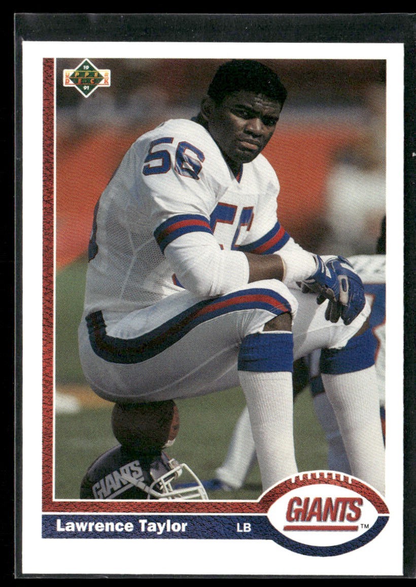 Lawrence Taylor Player Lot Bundle 10 Different Football Cards LT001 Giants back