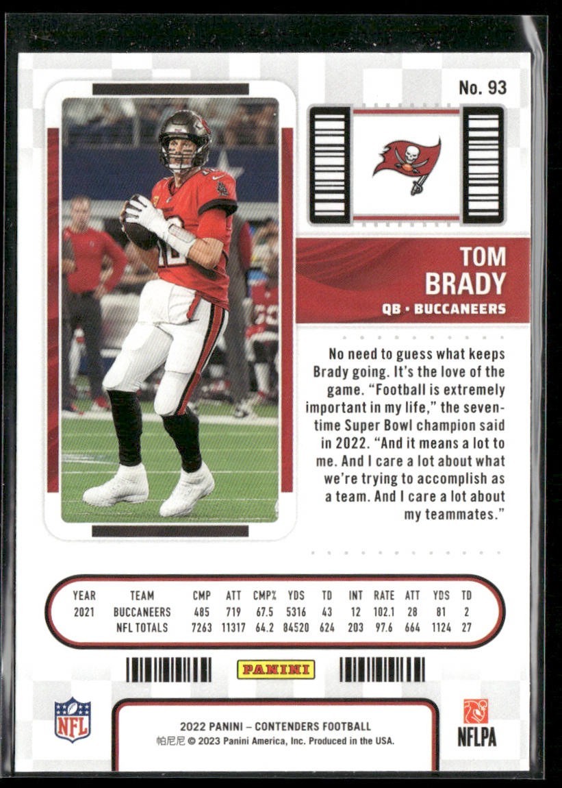 Tom Brady Player Lot Bundle 10 Different Football Cards TB001 Patriots back