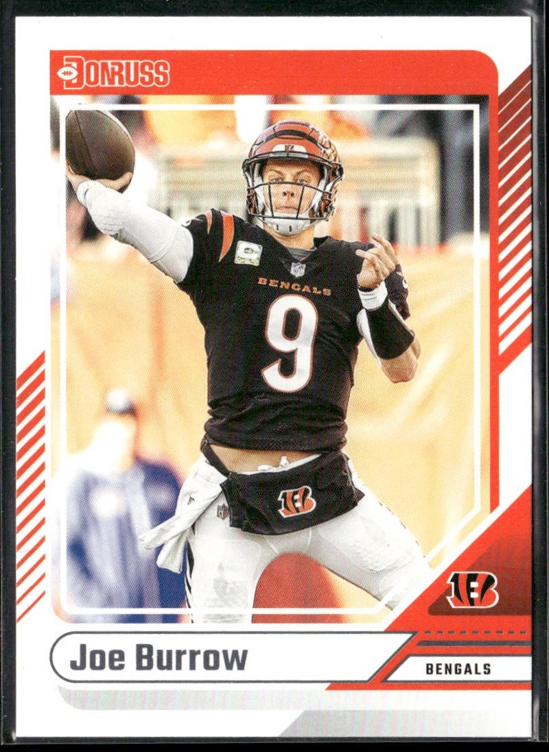 Joe Burrow Player Lot Bundle 10 Different Football Cards JB001 Bengals back