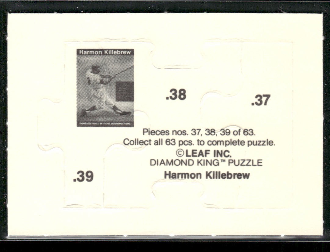 Puzzle Piece Lot Bundle 10 Different Baseball Cards P008 back