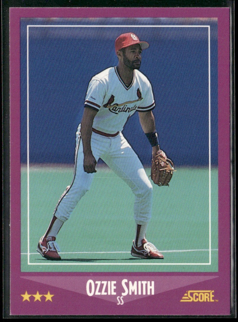 Ozzie Smith Player Lot Bundle 10 Different Baseball Cards OS001 Cardinals back