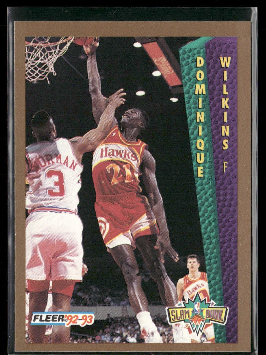 Dominique Wilkins Player Lot Bundle 10 Basketball Cards DW005 Hawks back