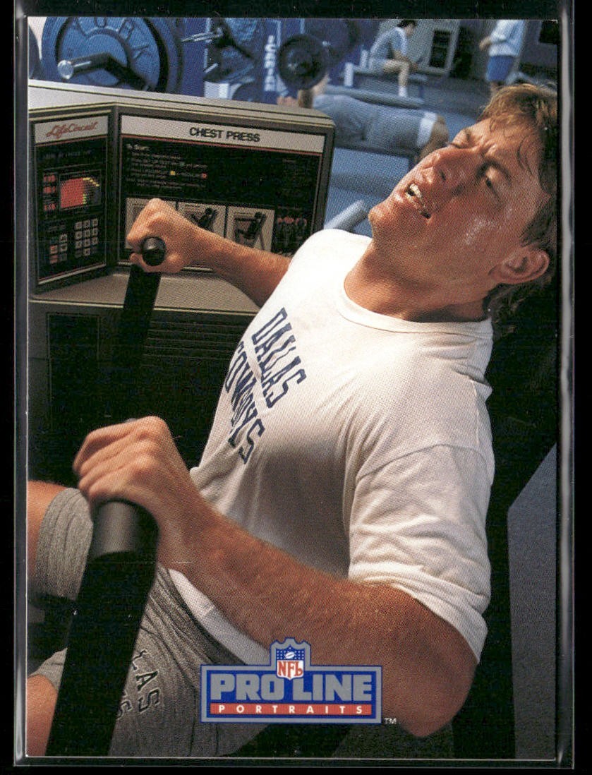 Troy Aikman Player Lot Bundle 10 Different Football Cards TA005 Cowboys back