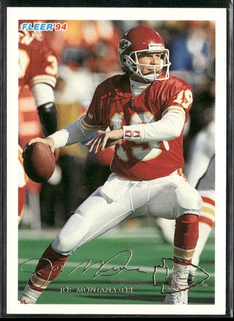 Joe Montana Player Lot Bundle 10 Different Football Cards JM004 49ers Chiefs back