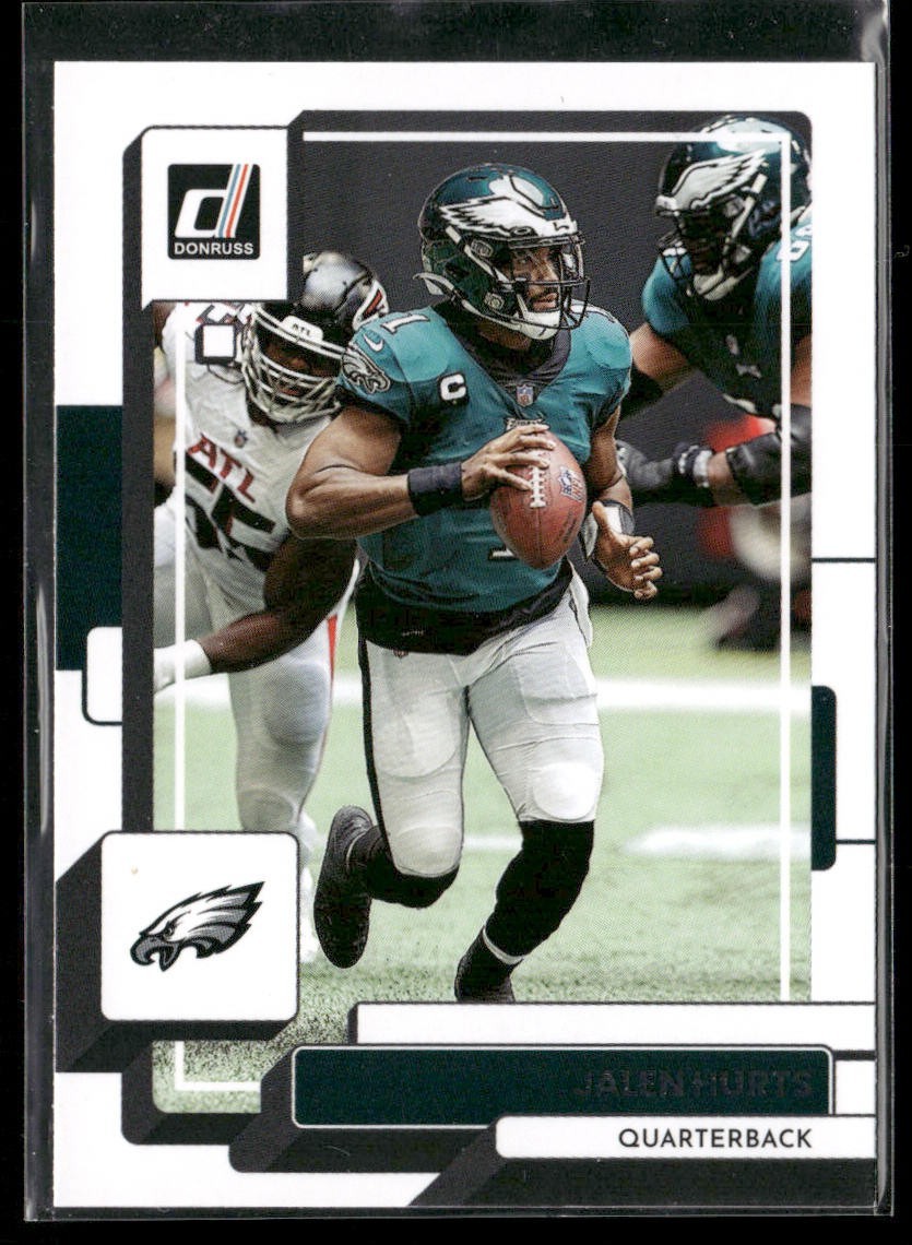 Jalen Hurts Player Lot Bundle 10 Different Football Cards JH002 Eagles back