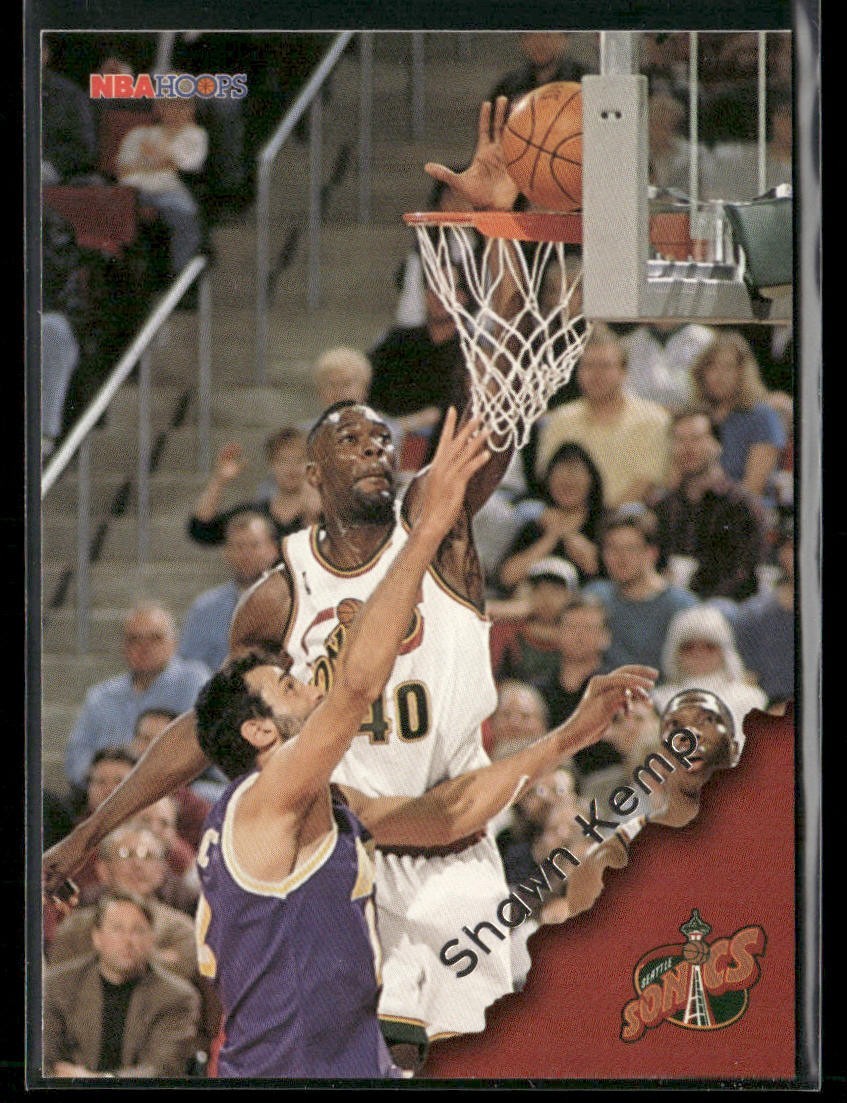 Shawn Kemp Player Lot Bundle 10 Basketball Cards SK004 Supersonics Cavs back