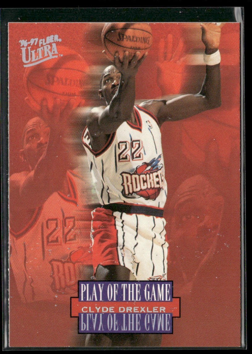 Clyde "The Glide" Drexler Player Lot Bundle 10 Basketball Cards CD004 Portland back