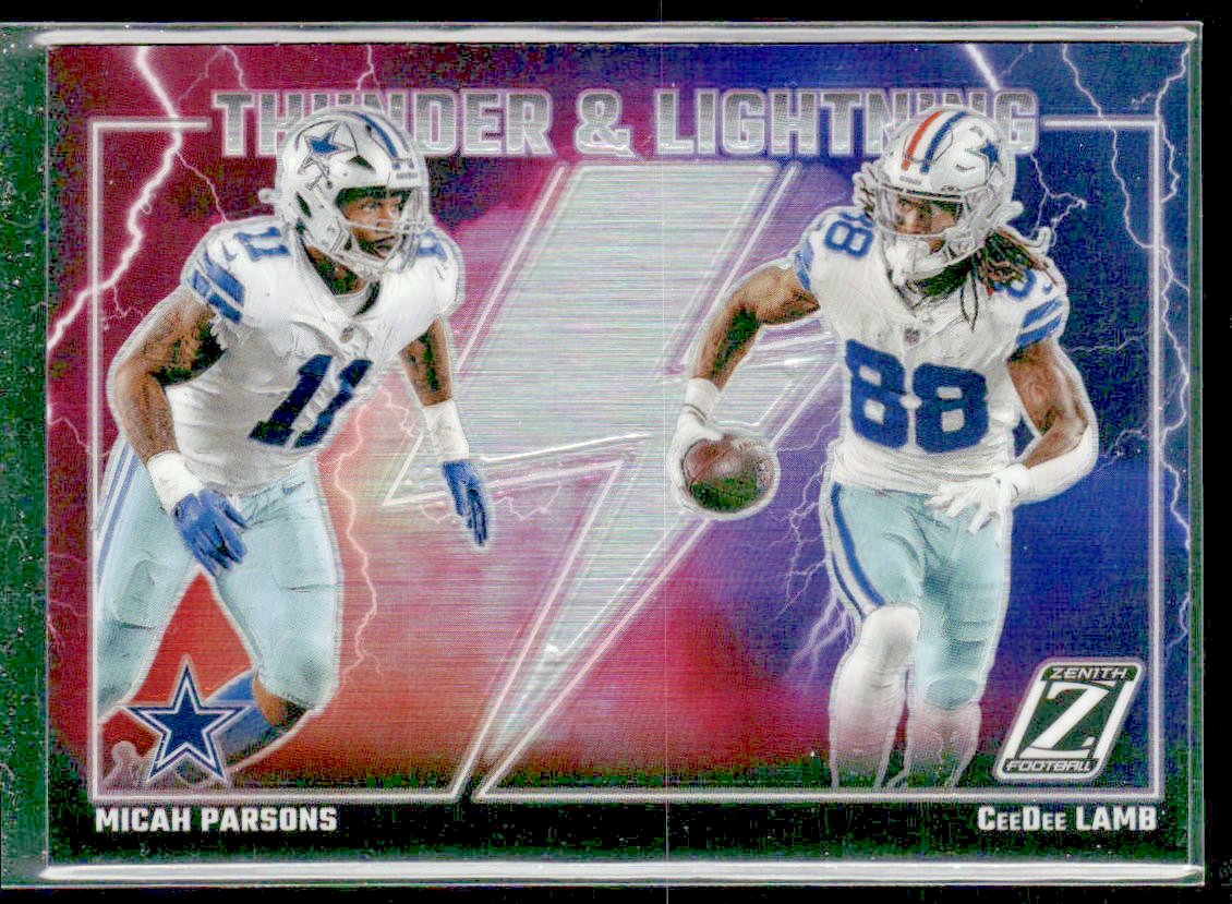 CeeDee Lamb Player Lot Bundle 10 Different Football Cards CDL002 Cowboys 2 RC back