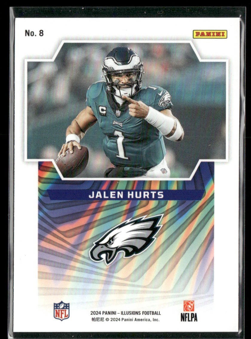 Jalen Hurts Player Lot Bundle 10 Different Football Cards JH001 Eagles back