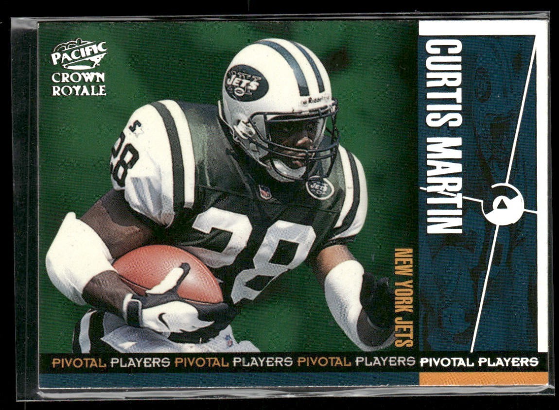 Curtis Martin Player Lot Bundle 10 Different Football Cards CM001 2 RC back