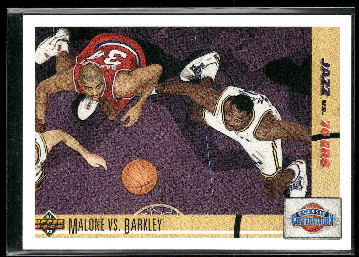 Karl Malone Player Lot Bundle 10 Basketball Cards KM003 Utah Jazz back