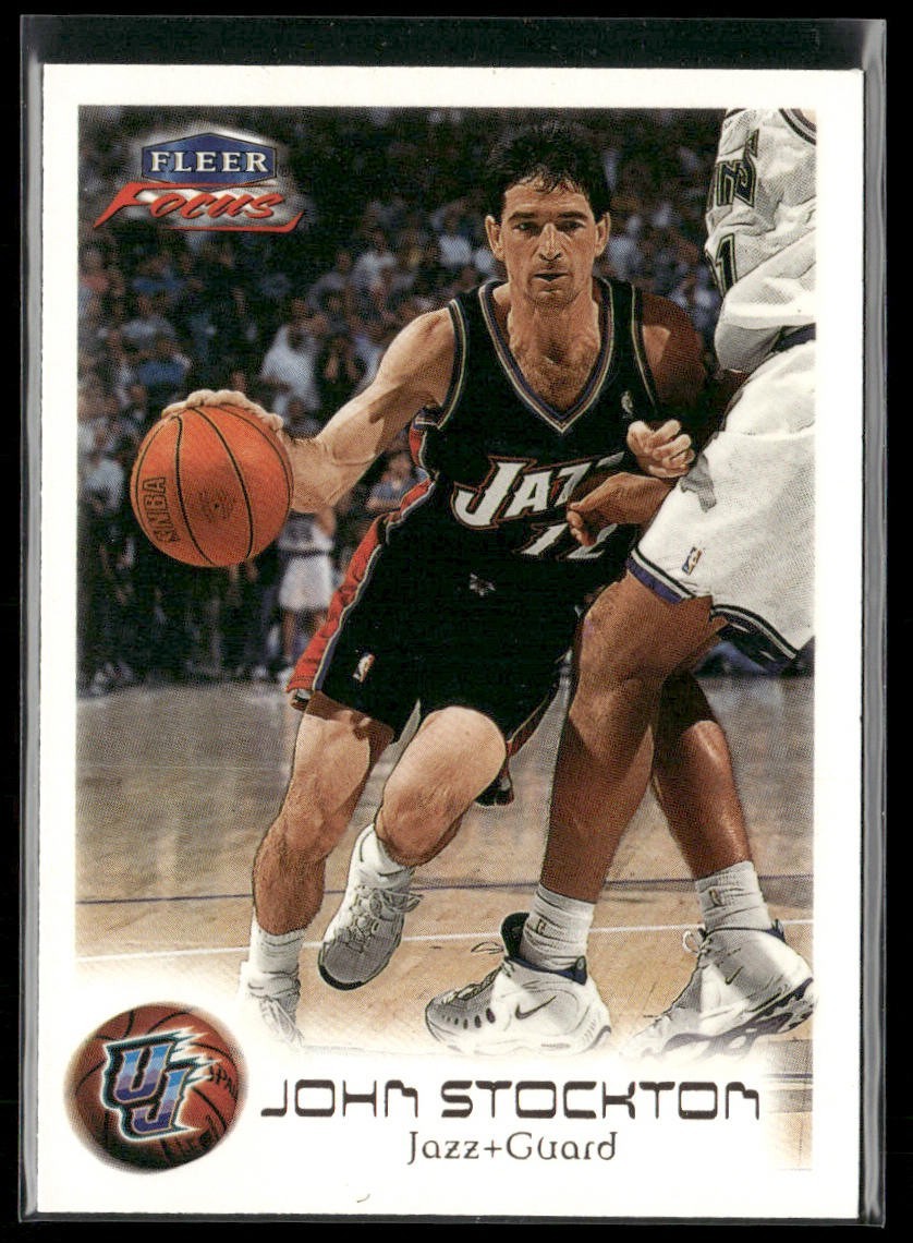 John Stockton Player Lot Bundle 10 Basketball Cards JS002 Utah Jazz back