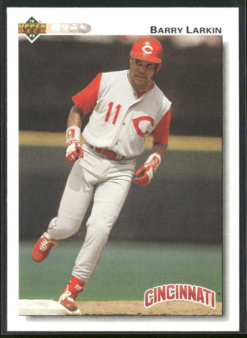 Barry Larkin Player Lot Bundle 10 Different Baseball Cards BL001 Reds back