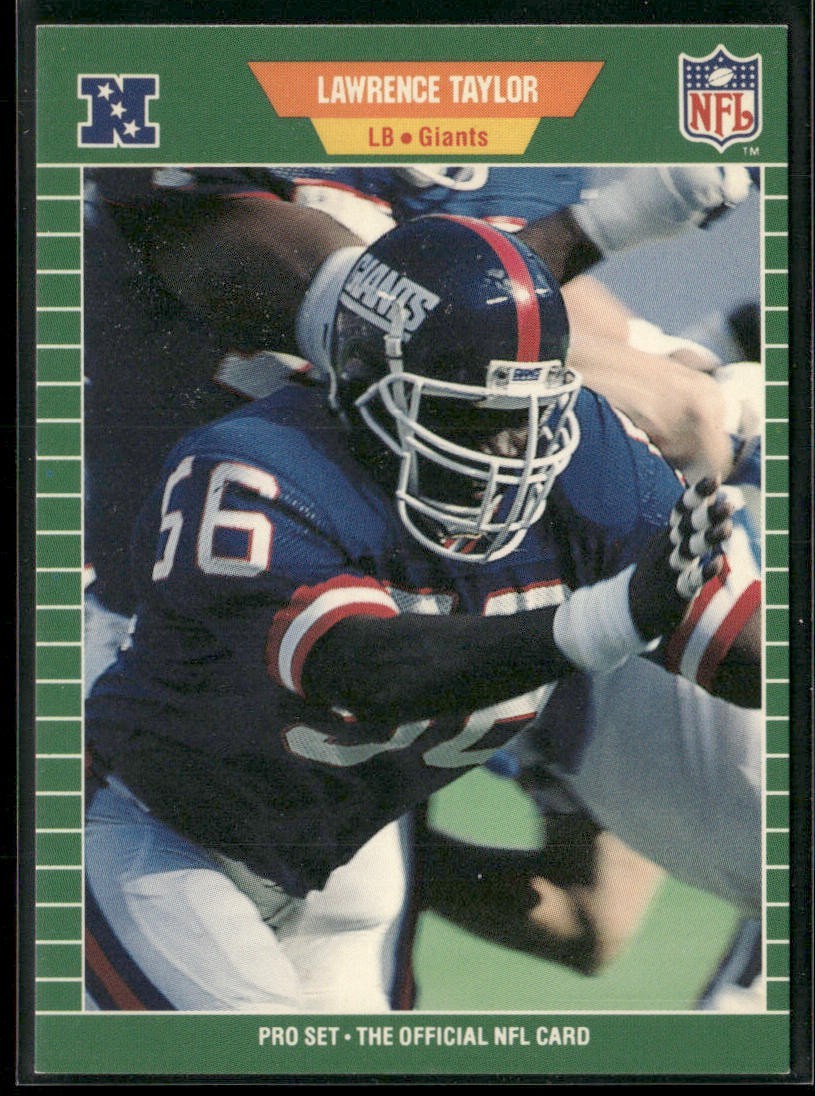Lawrence Taylor Player Lot Bundle 10 Different Football Cards LT006 Giants back