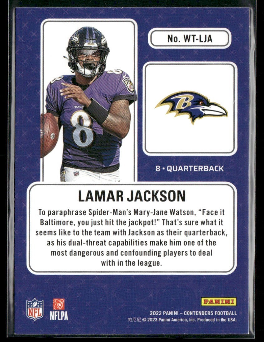 Lamar Jackson Player Lot Bundle 10 Different Football Cards LJ002 Ravens back