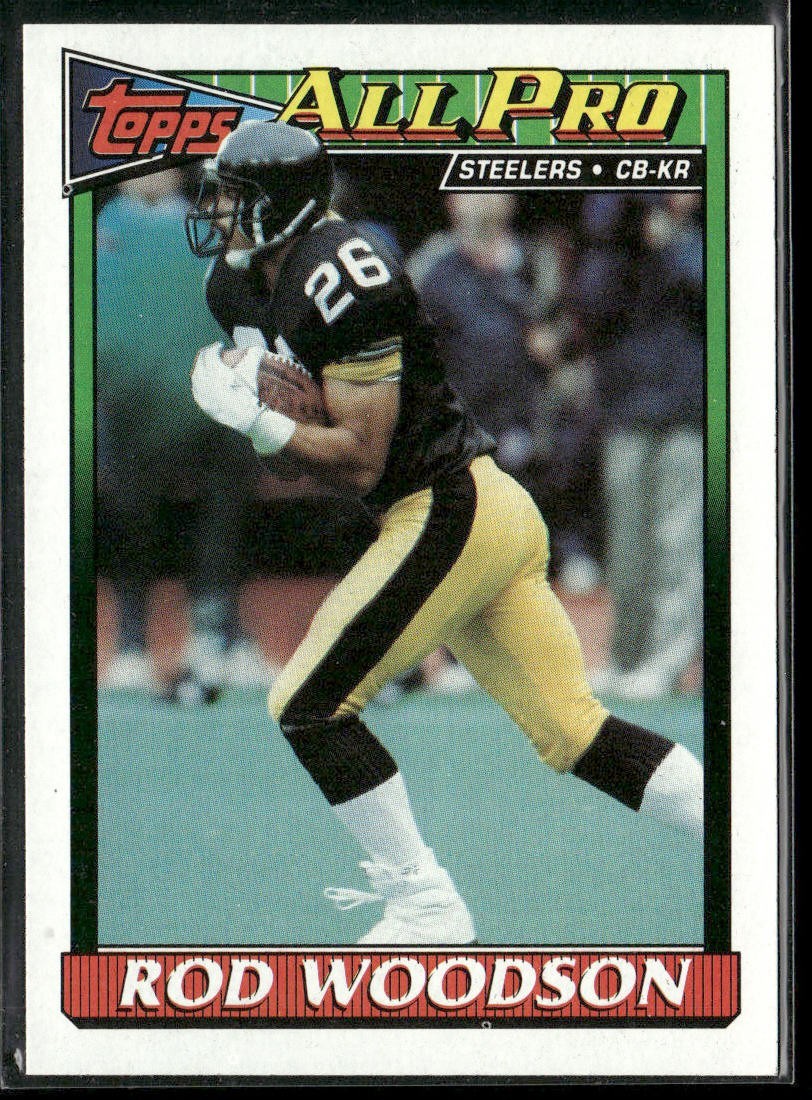 Rod Woodson Player Lot Bundle 10 Different Football Cards RW003 Steelers back