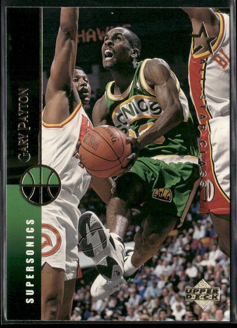 Gary Payton Player Lot Bundle 10 Basketball Cards GP002 Supersonics back