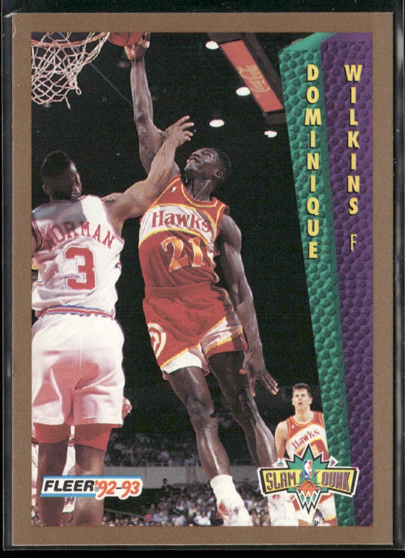 Dominique Wilkins Player Lot Bundle 10 Basketball Cards DW002 Hawks back
