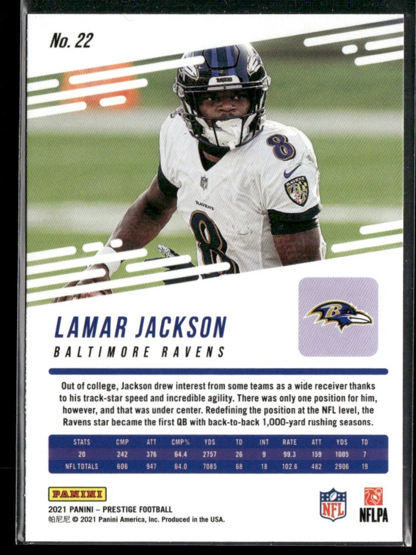 Lamar Jackson Player Lot Bundle 10 Different Football Cards LJ001 Ravens back