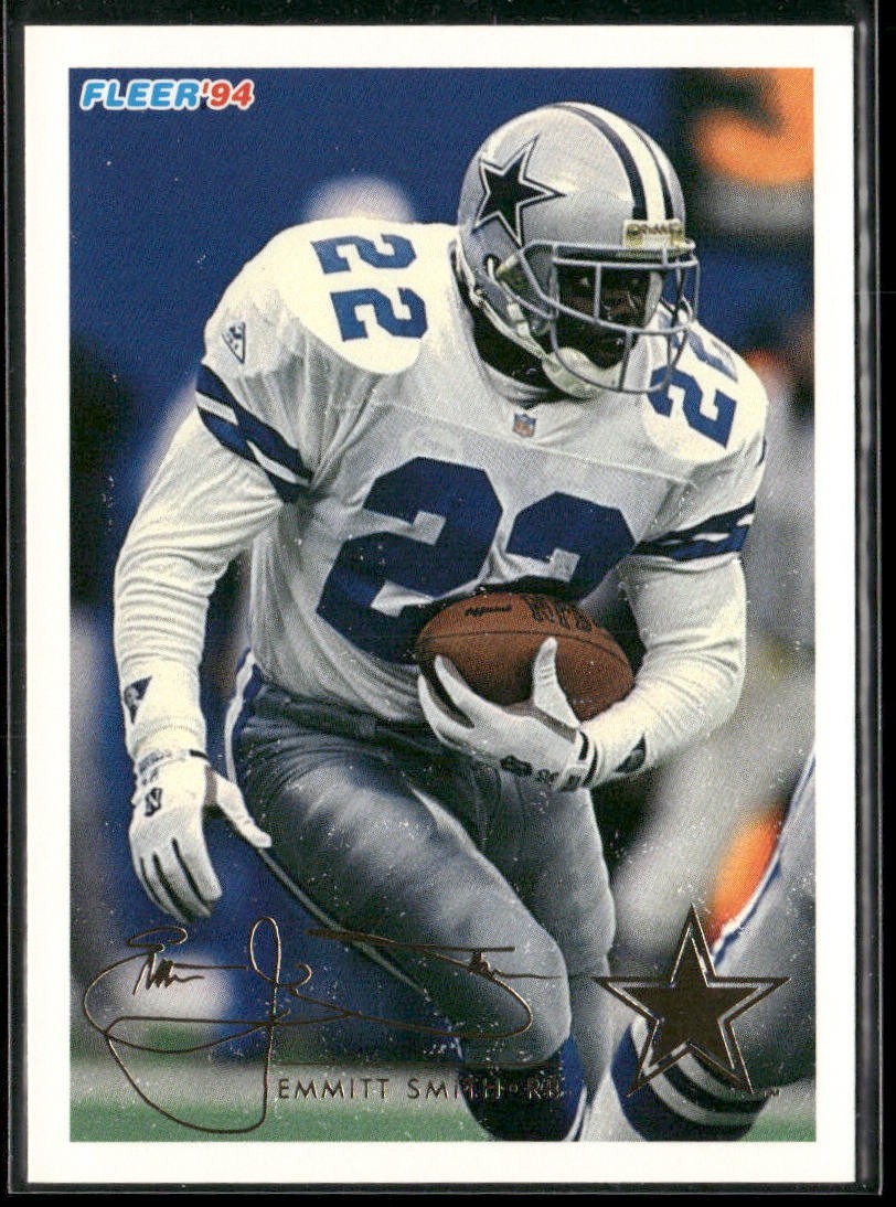 Emmitt Smith Player Lot Bundle 10 Different Football Cards ES005 Cowboys back