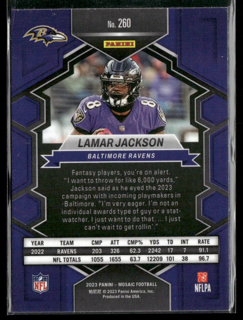 Lamar Jackson Player Lot Bundle 10 Different Football Cards LJ001 Ravens back