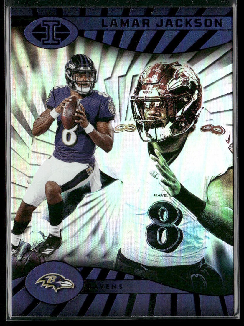 Lamar Jackson Player Lot Bundle 10 Different Football Cards LJ003 Ravens 1 RC back