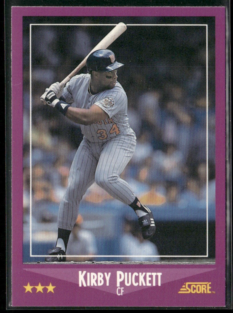 Kirby Puckett Player Lot Bundle 10 Different Baseball Cards KP002 Twins back