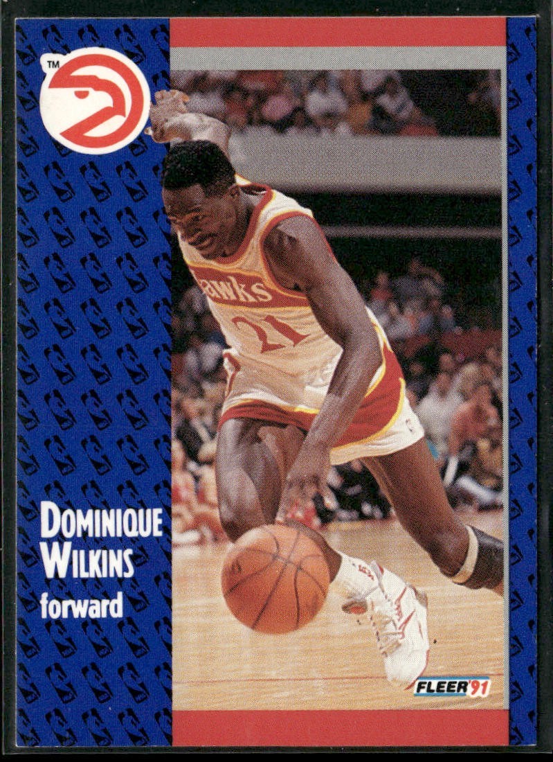 Dominique Wilkins Player Lot Bundle 10 Basketball Cards DW001 Hawks back