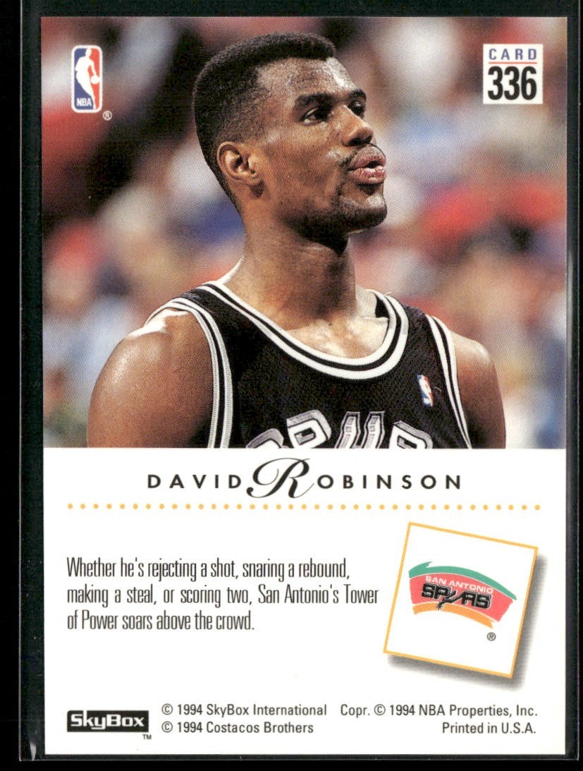 David Robinson Player Lot Bundle 10 Basketball Cards DR003 Spurs back
