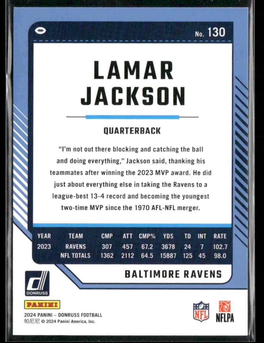 Lamar Jackson Player Lot Bundle 10 Different Football Cards LJ001 Ravens back