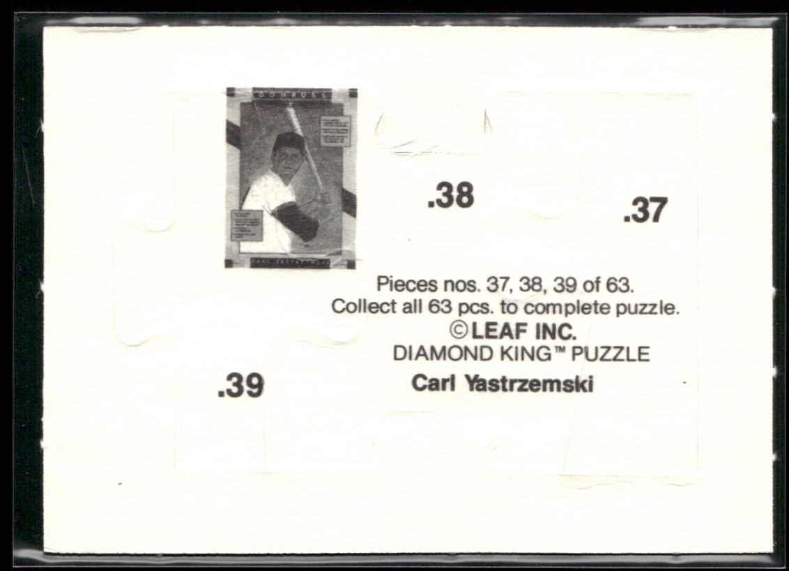 Puzzle Piece Lot Bundle 10 Different Baseball Cards P010 back