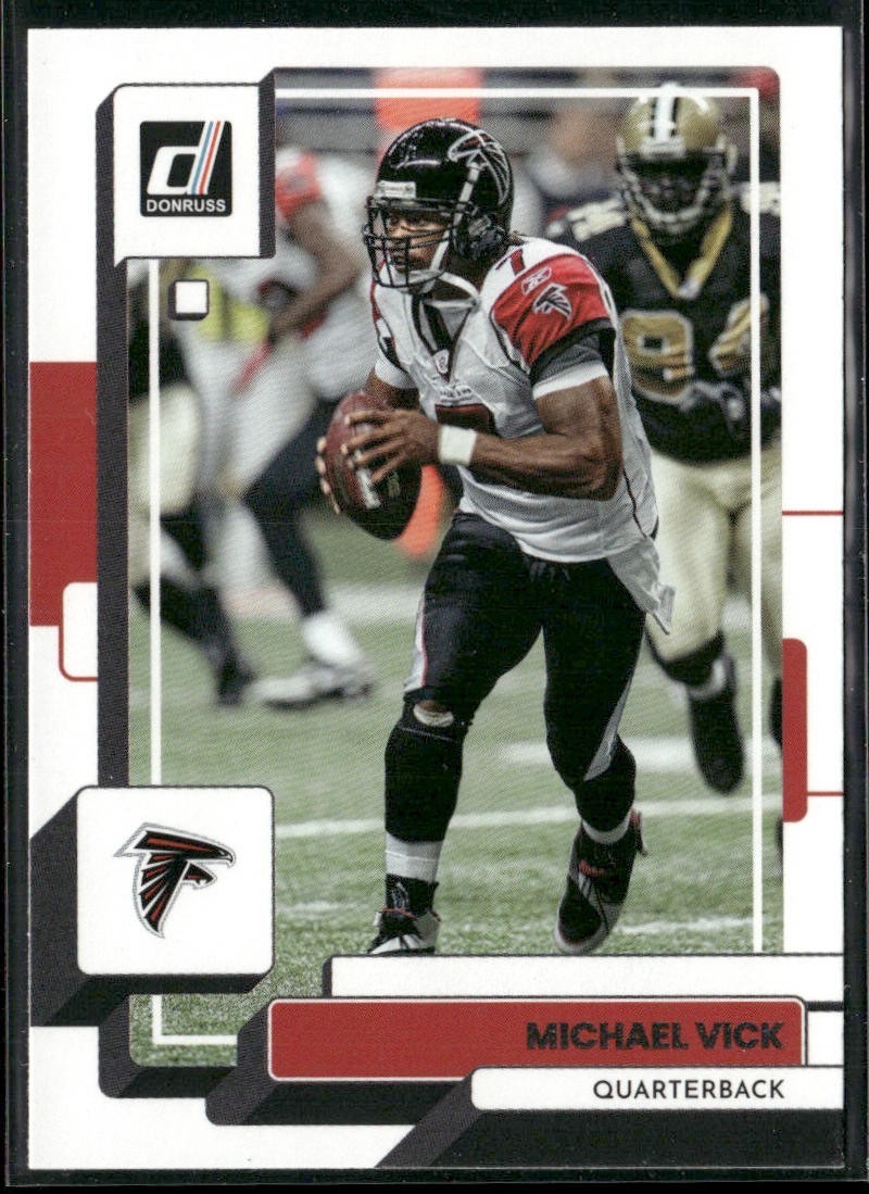 Michael Vick Player Lot Bundle 10 Different Football Cards MV001 Falcons back