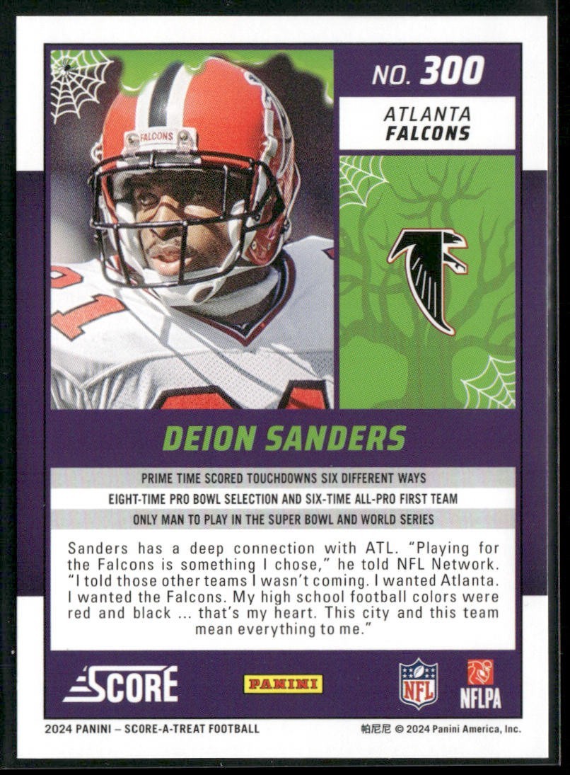 Deion Sanders Player Lot Bundle 10 Different Football Cards DS004 Falcons 49ers back