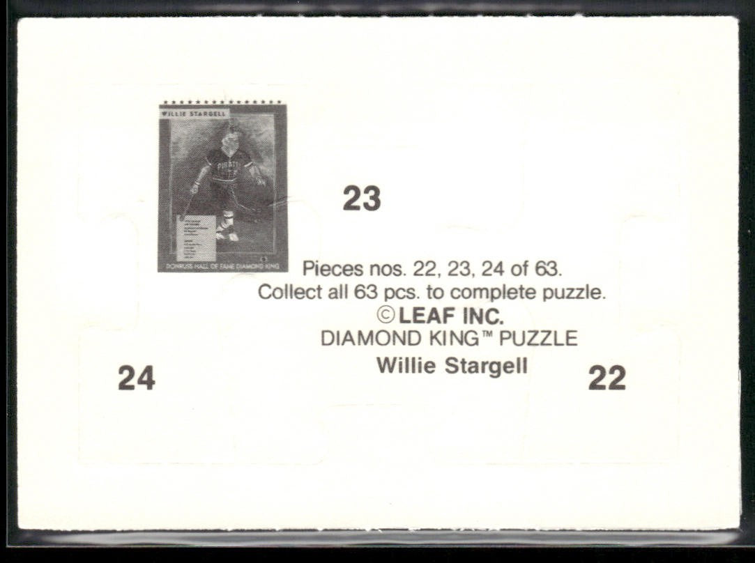 Puzzle Piece Lot Bundle 10 Different Baseball Cards P011 back