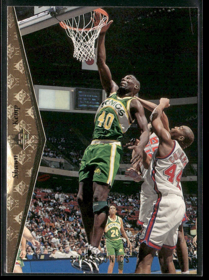 Shawn Kemp Player Lot Bundle 10 Basketball Cards SK002 Supersonics Cavs back