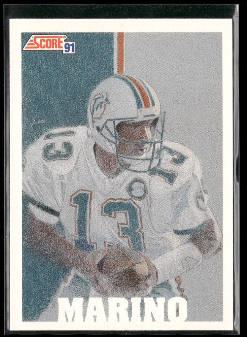 Dan Marino Player Lot Bundle 10 Different Football Cards DM006 Dolphins back
