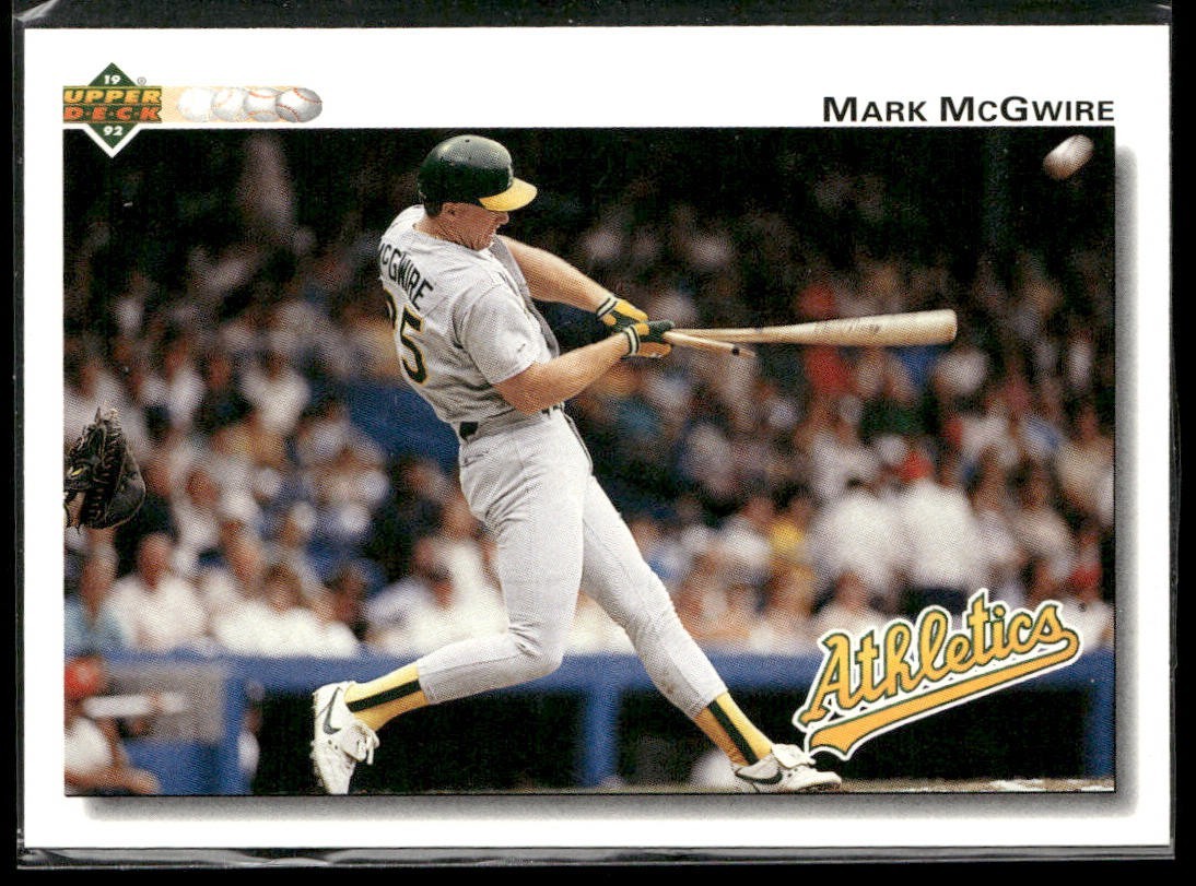 Mark McGwire Player Lot Bundle 10 Different Baseball Cards MM003 Athletics back
