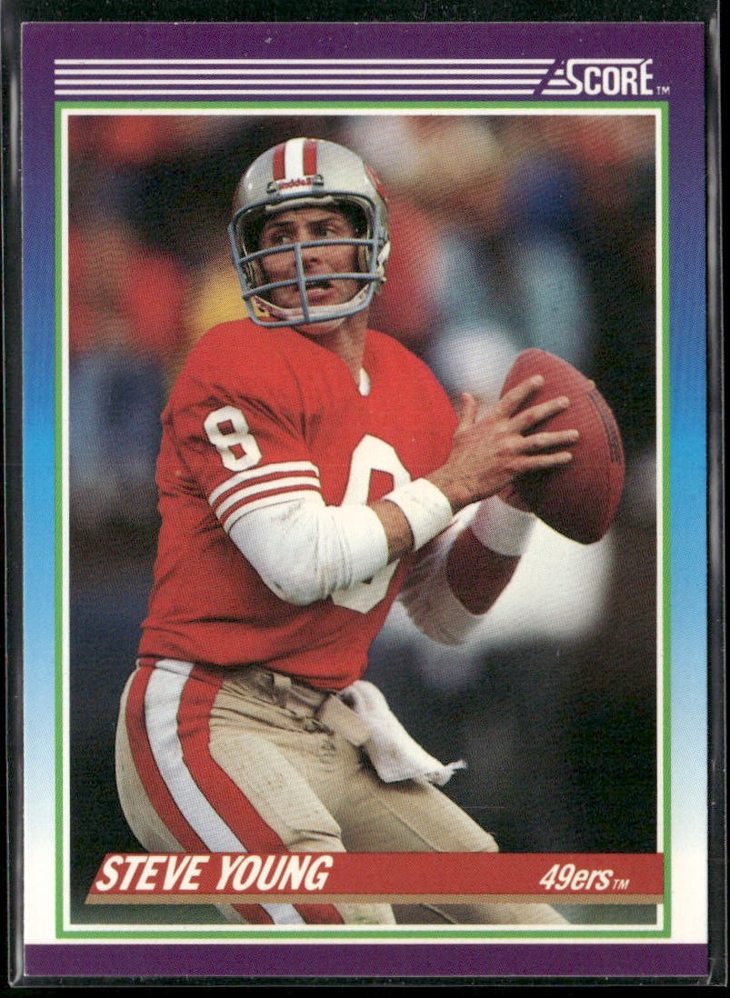 Steve Young Player Lot Bundle 10 Different Football Cards SY002 49ers back