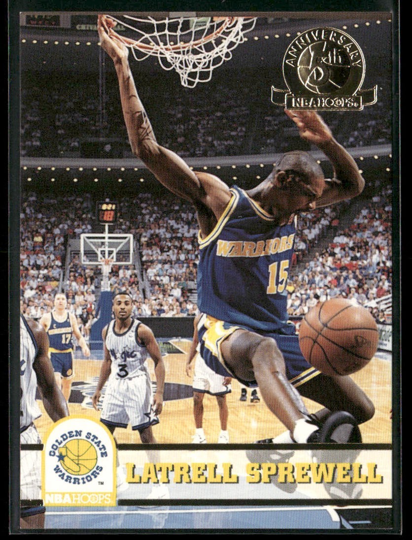Latrell Sprewell Player Lot Bundle 10 Basketball Cards LS003 Warriors 1 RC front