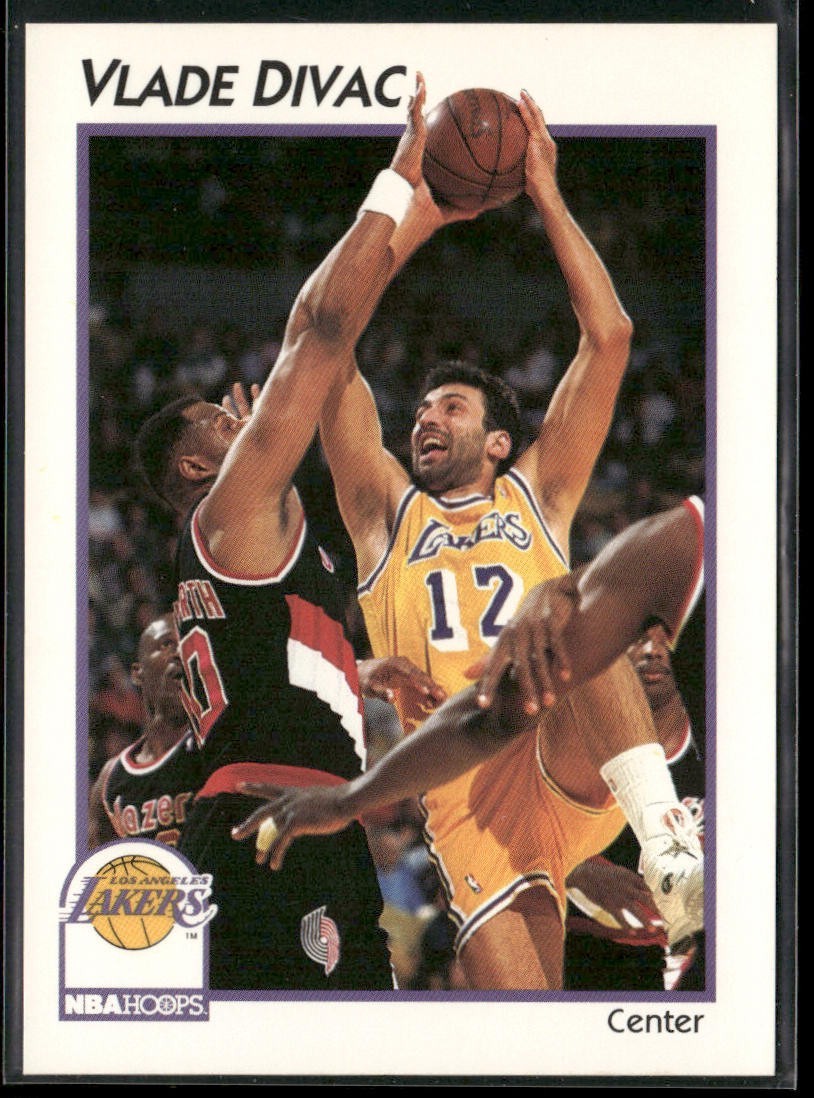 Vlade Divac Player Lot Bundle 10 Basketball Cards VD001 Lakers Hornets back