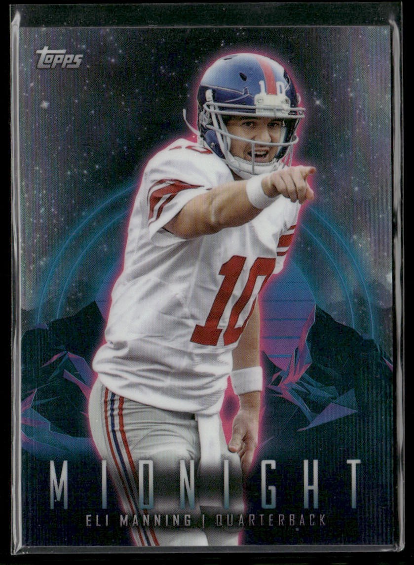 Eli Manning Player Lot Bundle 10 Football Cards EM002 Giants back