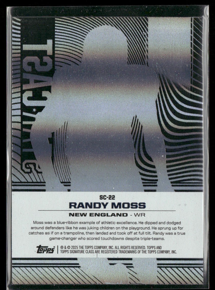 Randy Moss Player Lot Bundle 10 Different Football Cards RM002 Vikings Raiders back