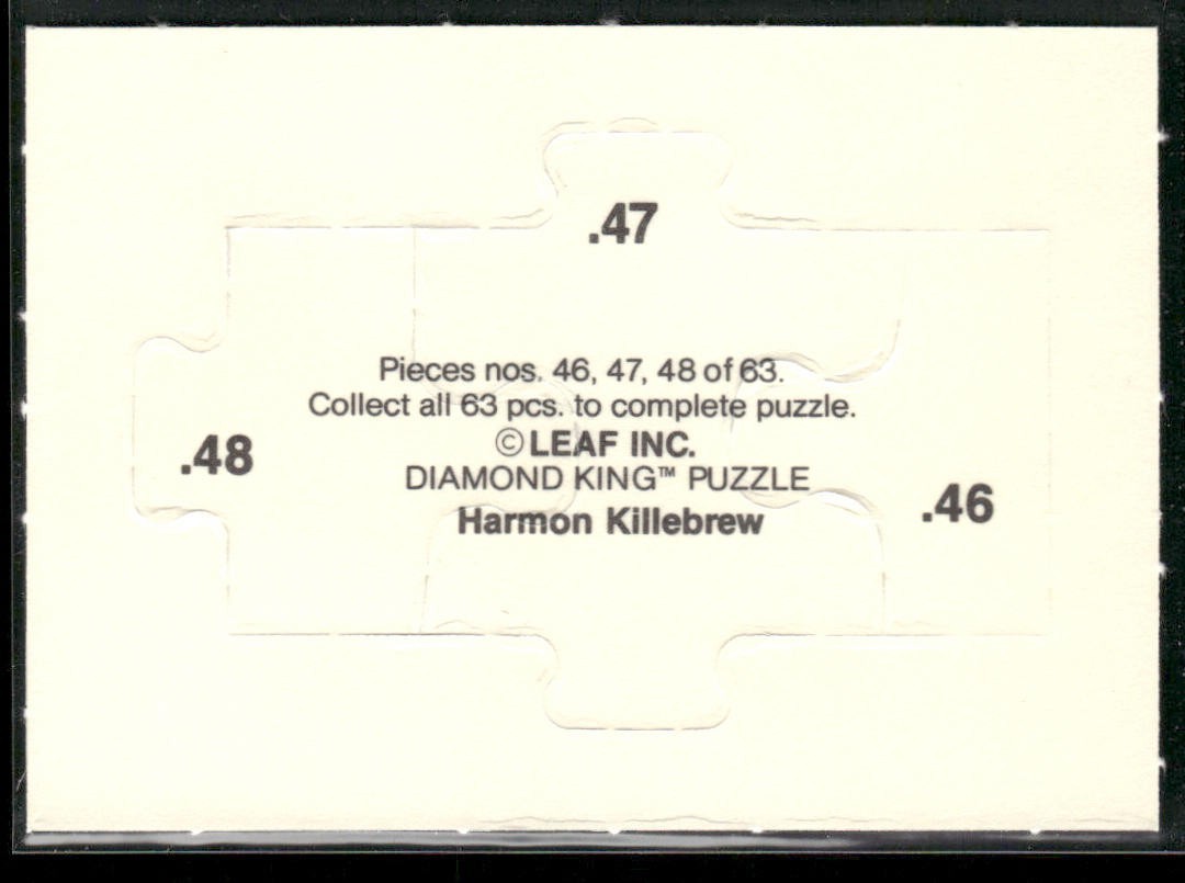 Puzzle Piece Lot Bundle 10 Different Baseball Cards P013 back
