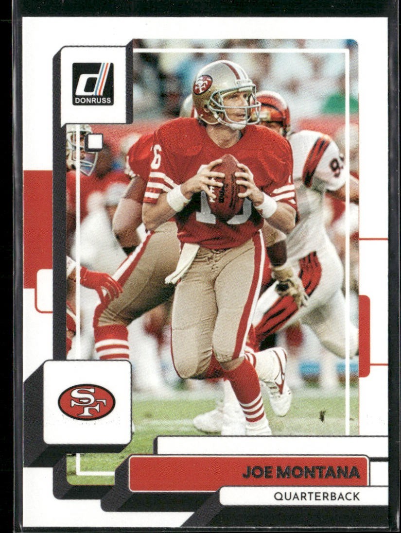 Joe Montana Player Lot Bundle 10 Different Football Cards JM002 49ers Chiefs back