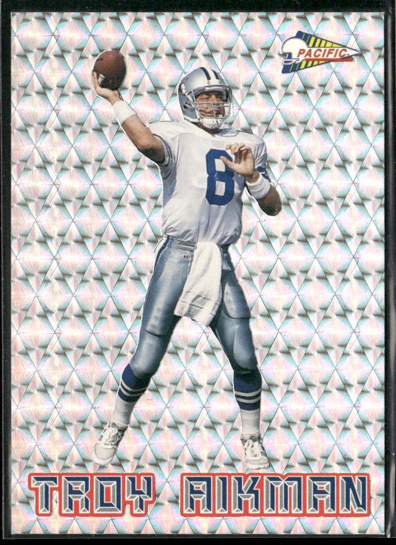 Troy Aikman Player Lot Bundle 10 Different Football Cards TA004 Cowboys back
