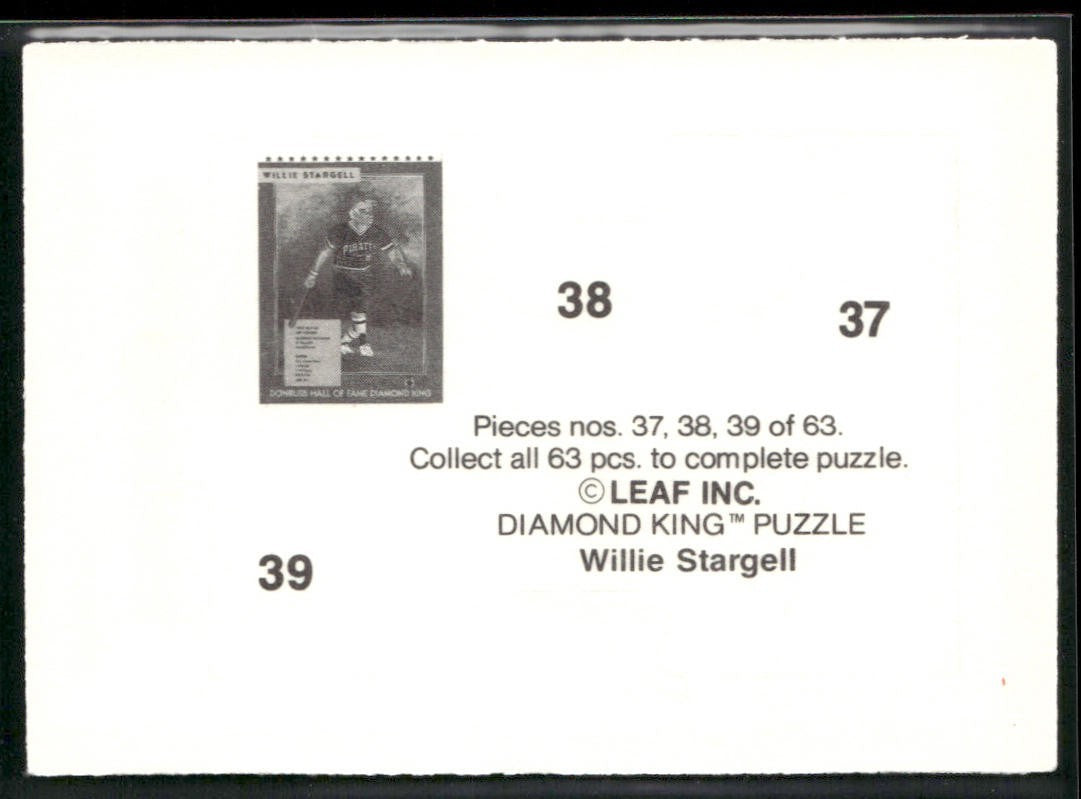 Puzzle Piece Lot Bundle 10 Different Baseball Cards P004 back