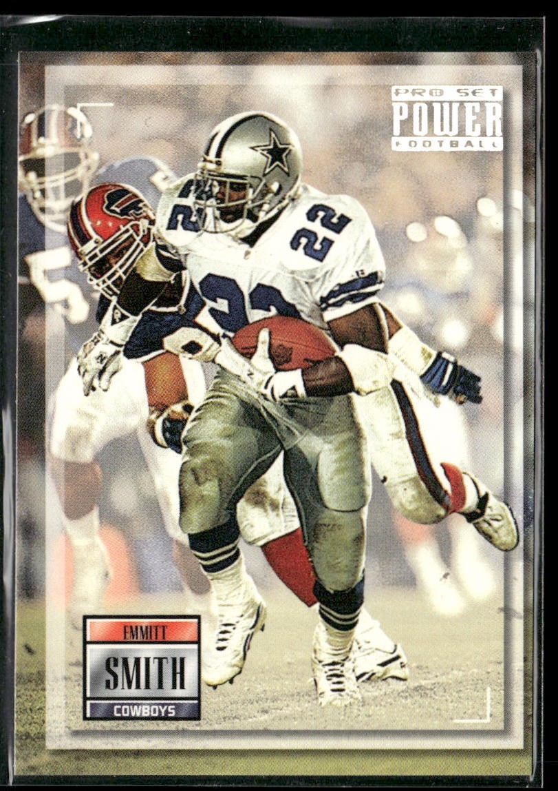 Emmitt Smith Player Lot Bundle 10 Different Football Cards ES006 Cowboys back