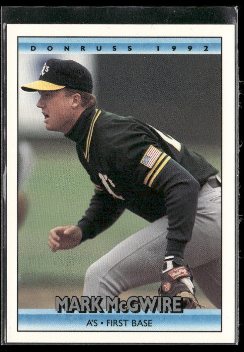 Mark McGwire Player Lot Bundle 10 Different Baseball Cards MM002 Athletics back